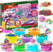 DIY Slime Adventskalender Weihnachten 24 Tage Countdown Kit