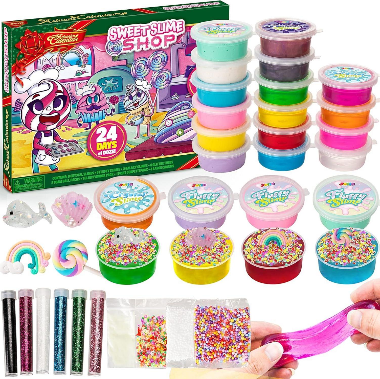 DIY Slime Adventskalender Weihnachten 24 Tage Countdown Kit