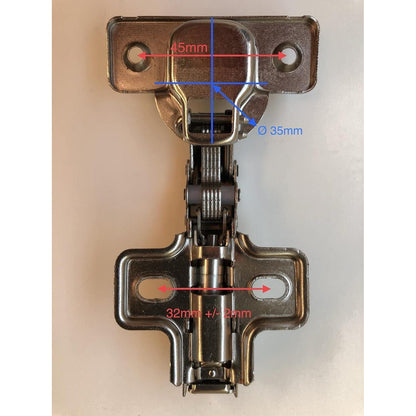 4er-Set Softclose Scharniere für Besta inkl. 16 Schrauben