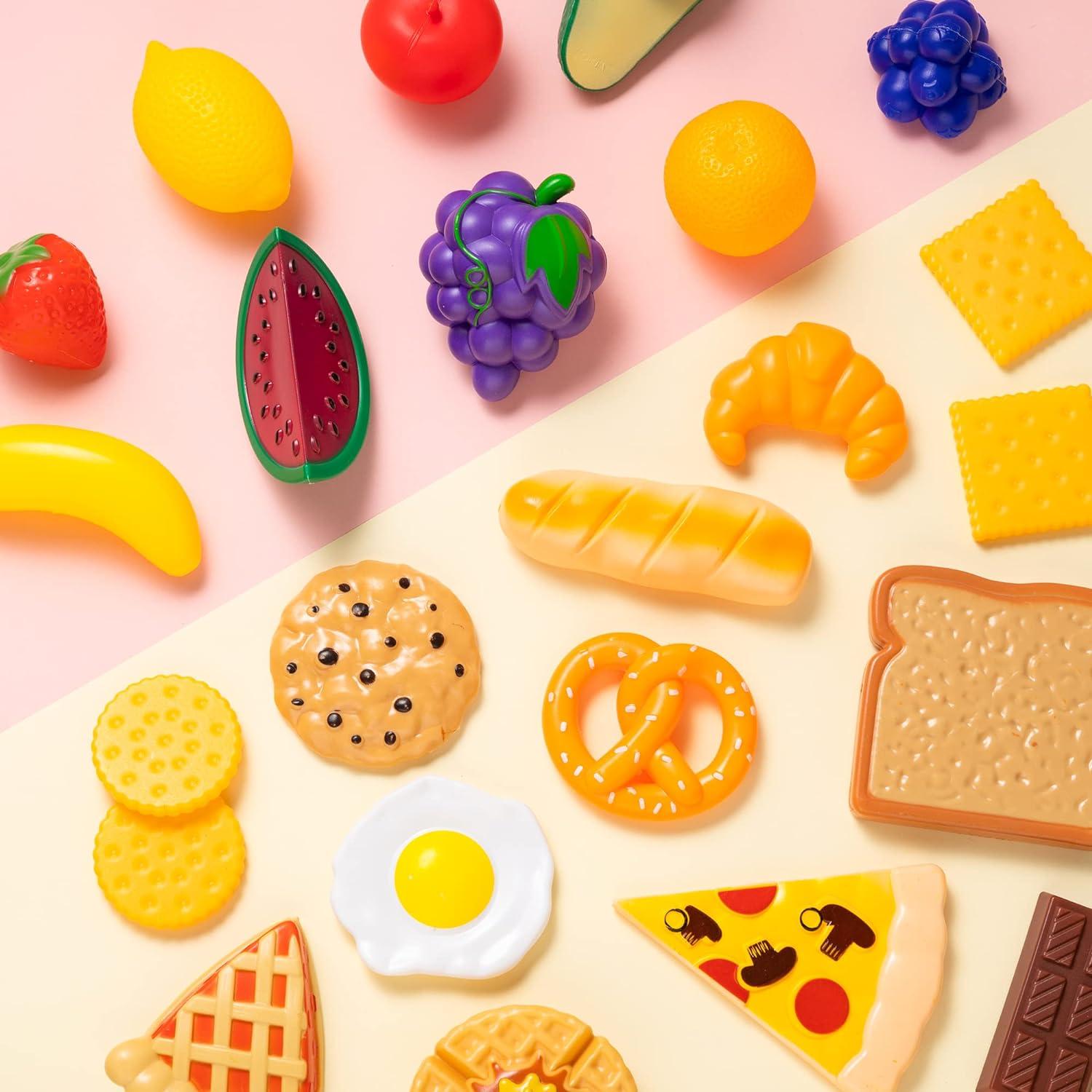 Kinder Spiel Lebensmittel Set für Küche Spielen - 50 Stück Joyin