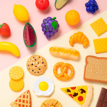 Kinder Spiel Lebensmittel Set für Küche Spielen - 50 Stück Joyin