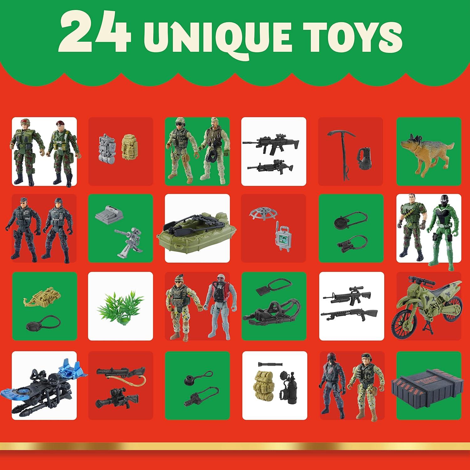 JOYIN 2024 Adventskalender Kinder Weihnachten Militär Armee Mann