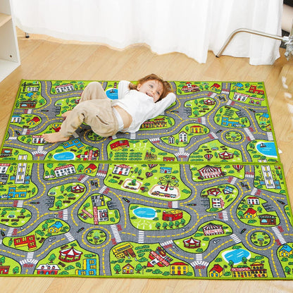 Spielteppich Stadt 2er Set 80x150cm Kinderteppich