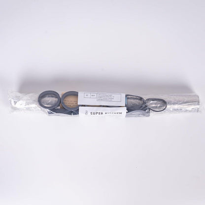 SUPER KITCHEN Edelstahl Antihaft Nudelholz mit abnehmbaren Ringen, 5 Größen, Backzubehör 40cm
