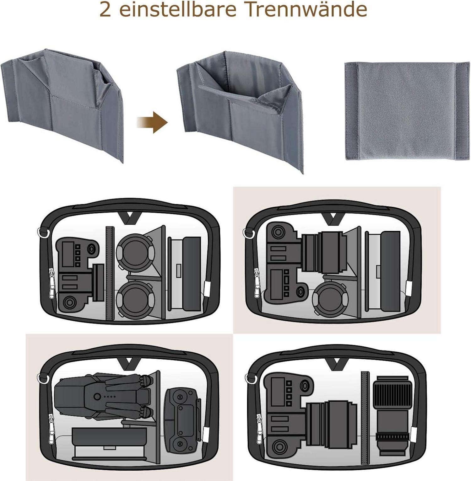 Kameratasche Umhängetasche DSLR SLR-Zubehör Schwarz