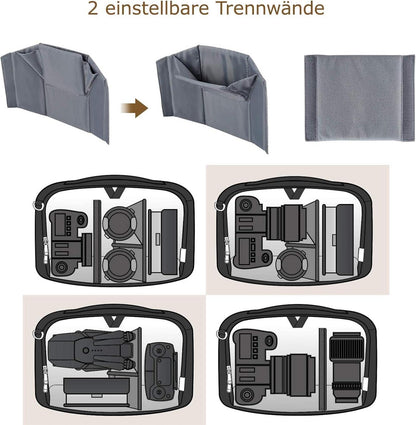 Kameratasche Umhängetasche DSLR SLR-Zubehör Schwarz