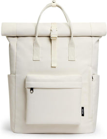 Wasserdichter Laptop Rucksack Rolltop Daypack Beige