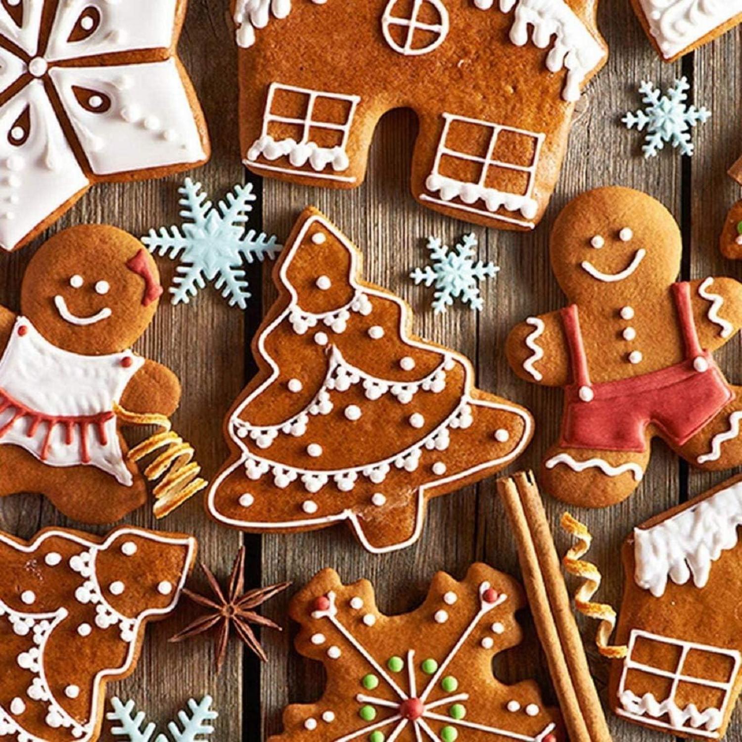 Ausstechformen Weihnachten Set 10 Stück Fondant Keksausstecher Plätzchenausstecher