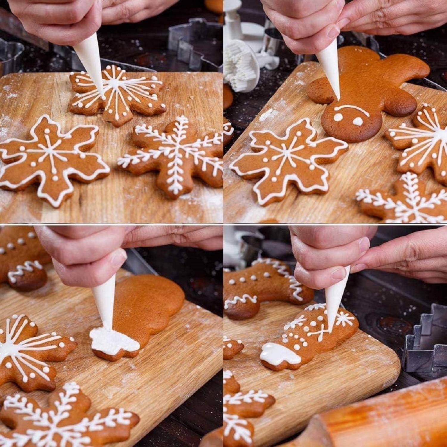 Ausstechformen Weihnachten Set 10 Stück Fondant Keksausstecher Plätzchenausstecher