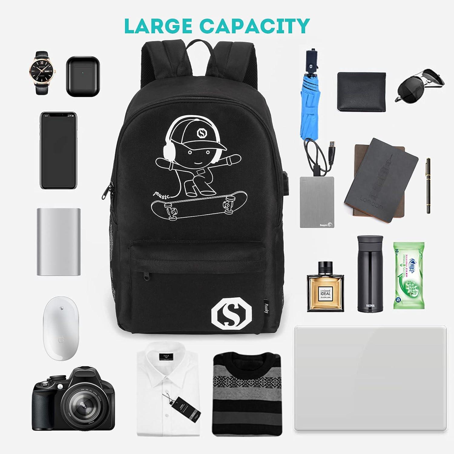 Schulrucksack mit USB Charger Port für Teenager und Mädchen