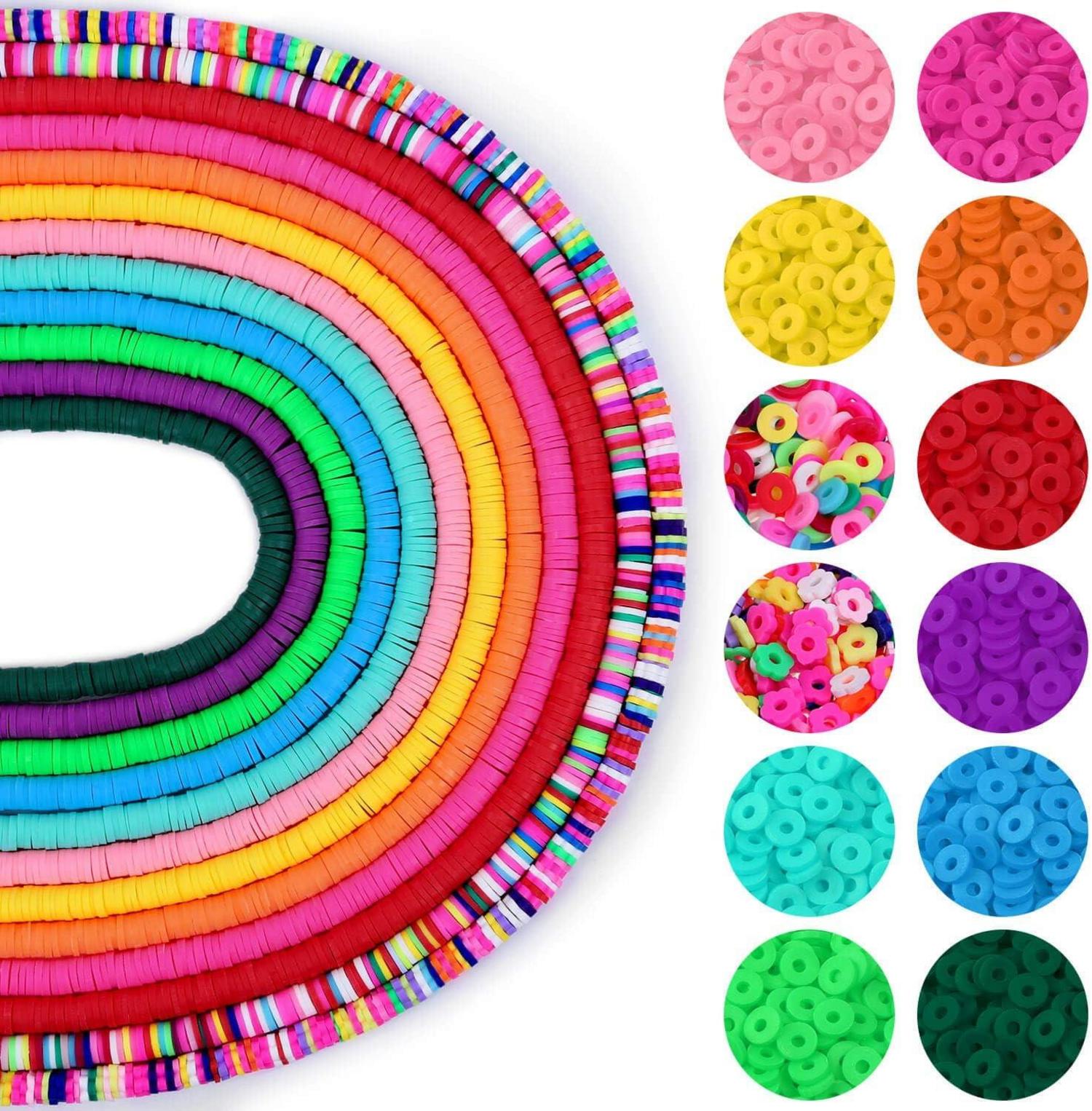 4560 Stücke Clay Perlen 12 Farben Polymer Heishi Perlen 6mm DIY