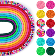 4560 Stücke Clay Perlen 12 Farben Polymer Heishi Perlen 6mm DIY