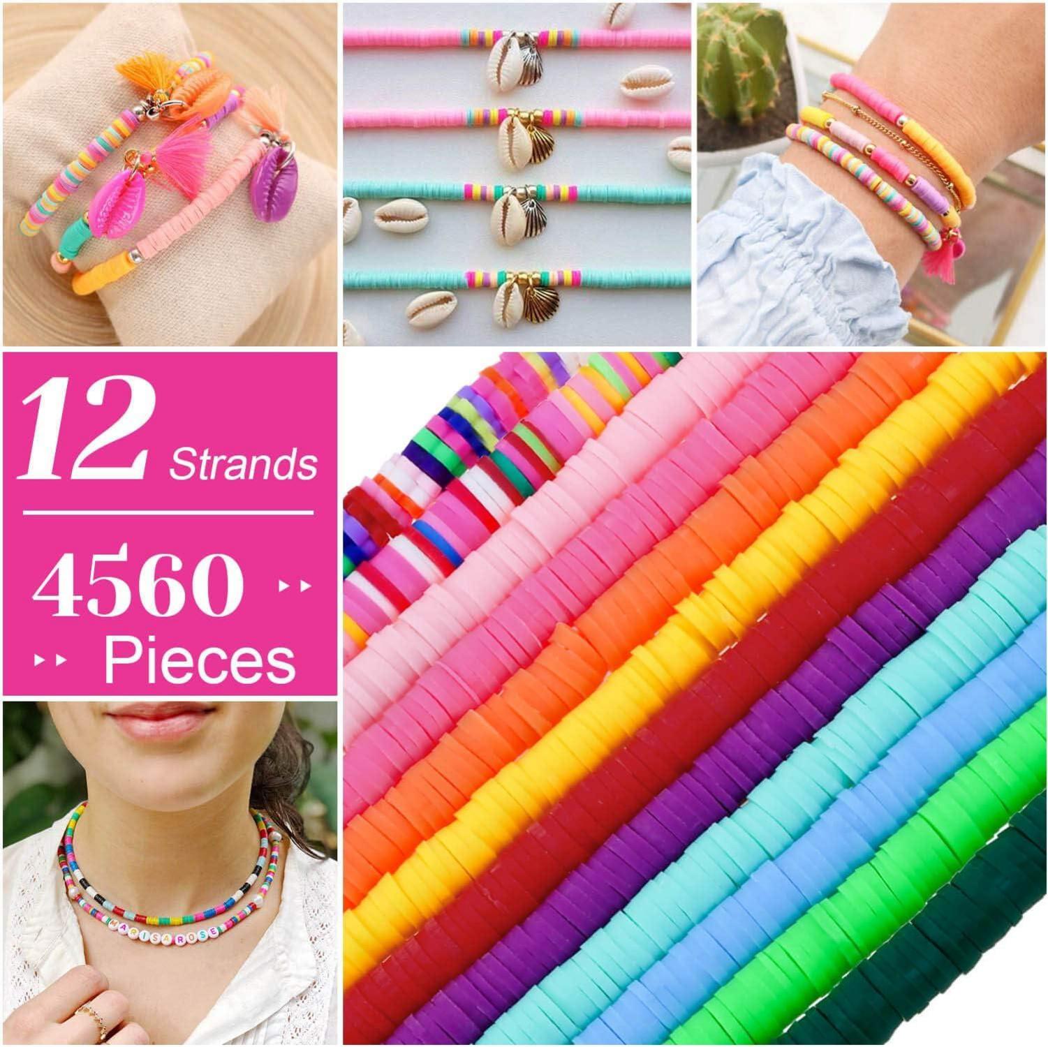 4560 Clay Perlen 12 Farben Polymer Heishi 6mm DIY Schmuck Bastelset