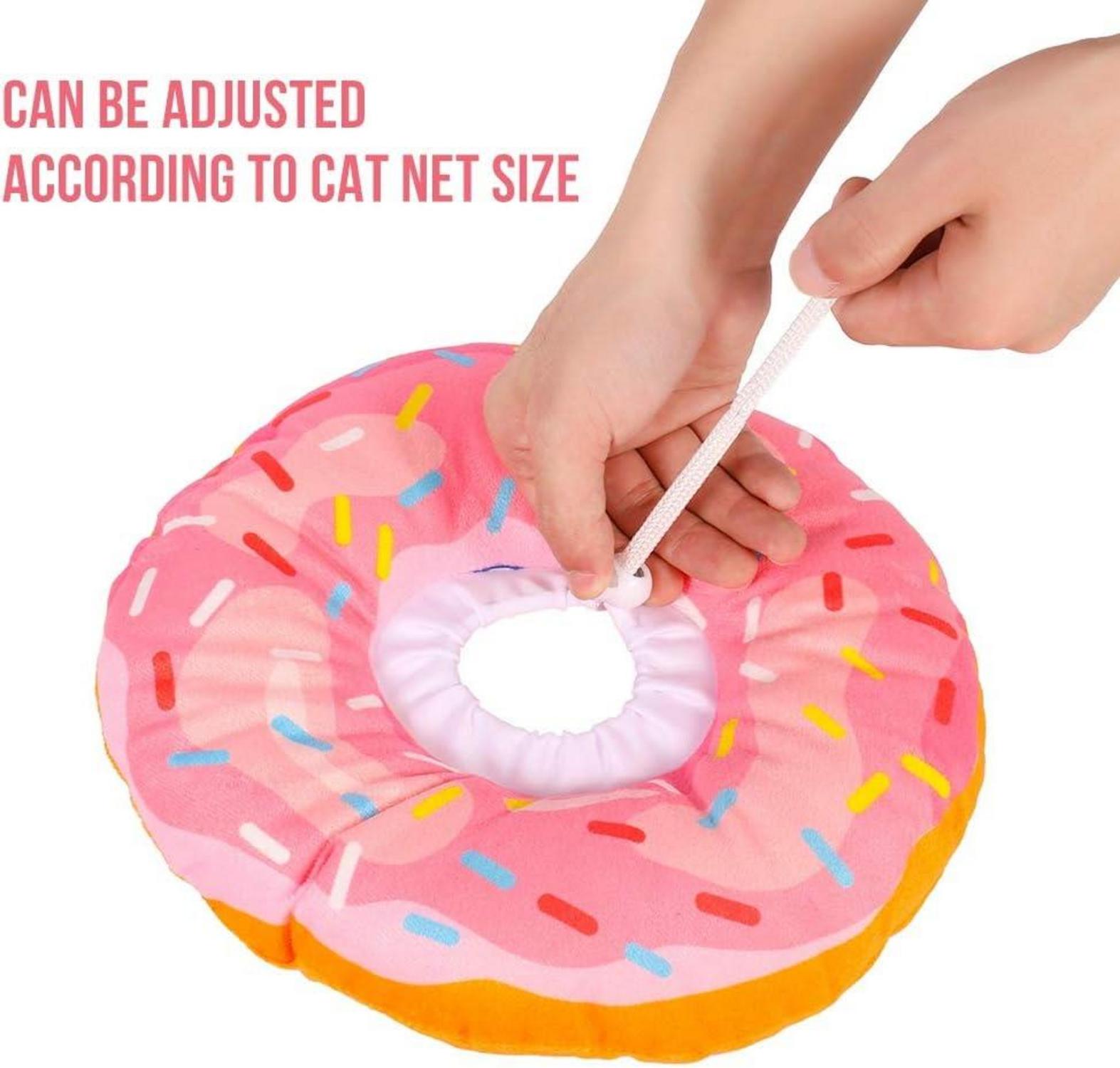 Weiches Donut-Halsband für Katzen und Hunde - Rosa
