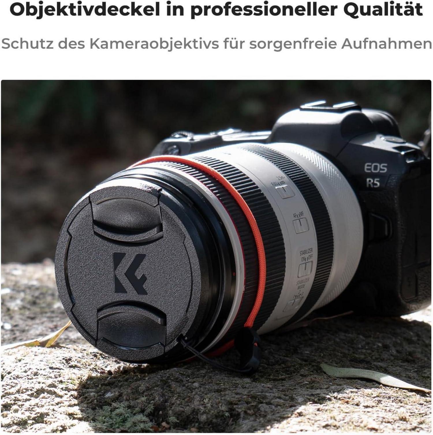 Polfilter 82mm CPL Filter mit Objektivdeckel, Reinigungstücher