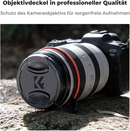 Polfilter 55mm CPL Filter mit Objektivdeckel Halter & Reinigungstücher