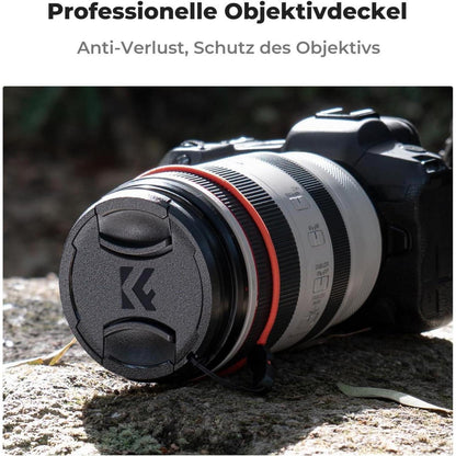 55mm UV Filter mit Objektivdeckel, Reinigungstuch und
