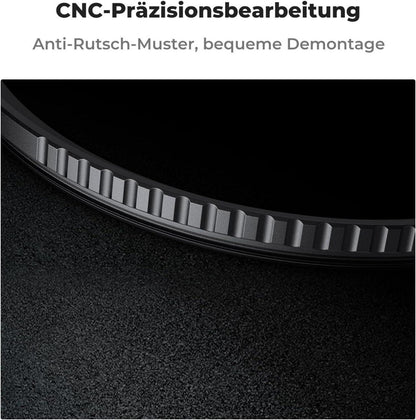 Nano K-Serie 77mm UV Filter mit Objektivdeckel und Reinigungstuch