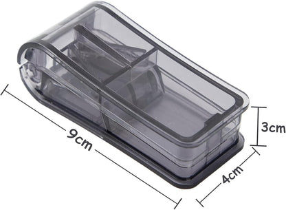 GeekerChip Tabletten Teiler mit Aufbewahrungsfach - Blau und