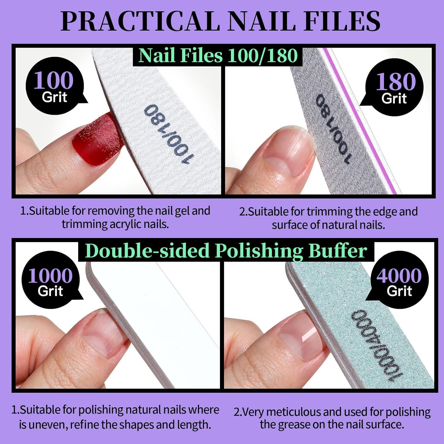 Professionelles Nagelfeilen Set für Gelnägel & Maniküre