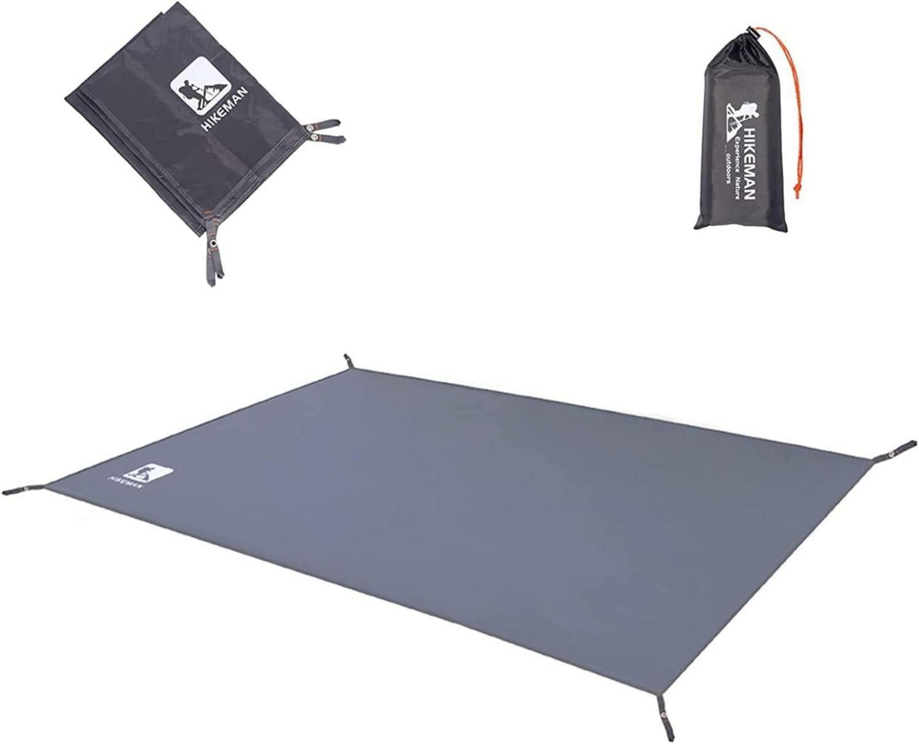 Zeltplane HIKEMAN Wasserdichtes Campingzelt Tarp Grau 210x210cm