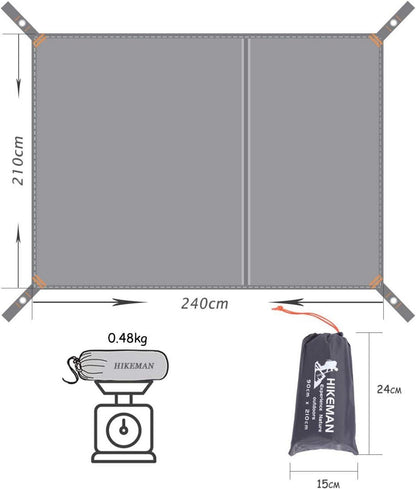 Zeltplane Wasserdichtes Mehrzweck Camping Tarp 210*240cm