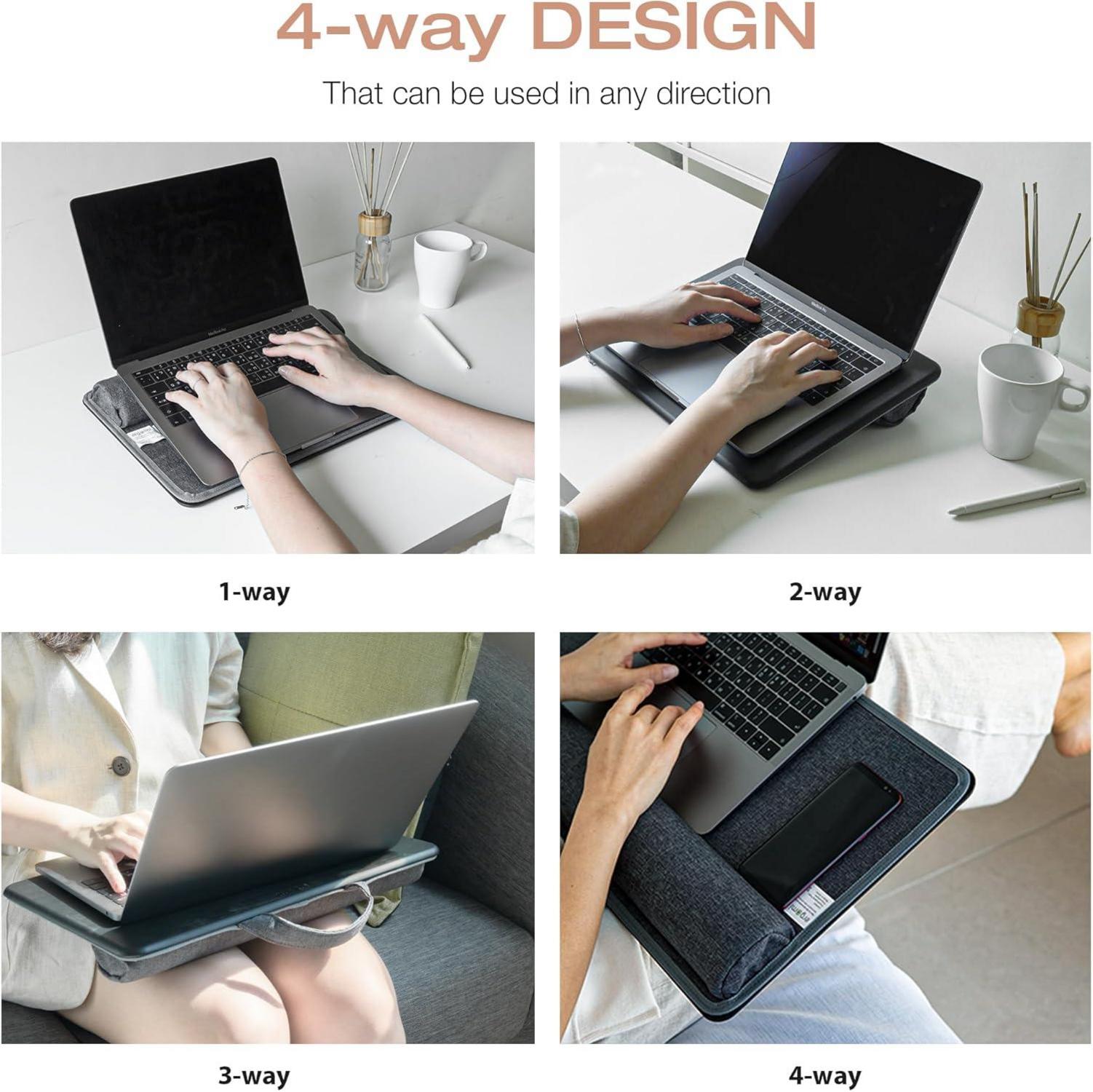 Kleines Laptopkissen für Bett/Couch/Sofa bis 14 Zoll - 37 x