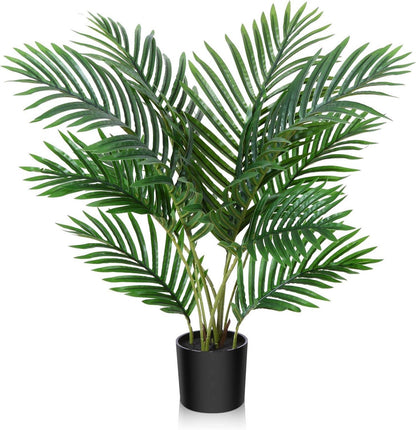 Kunstpalme groß 60cm Areca im Topf grün Fake Plant Schlafzimmer Büro