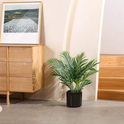 Kunstpalme groß 60cm Areca im Topf grün Fake Plant Schlafzimmer Büro