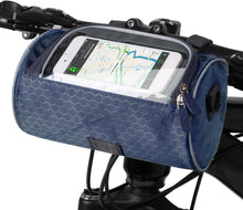 Wasserdichte Fahrrad Lenkertasche mit Touchscreen-Fenster - Dunkelblau