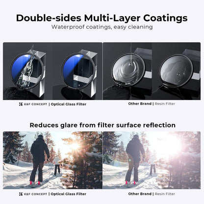 82mm K-Serie Nano Filter Set UV & CPL Objektivdeckel, Aufbewahrungstasche
