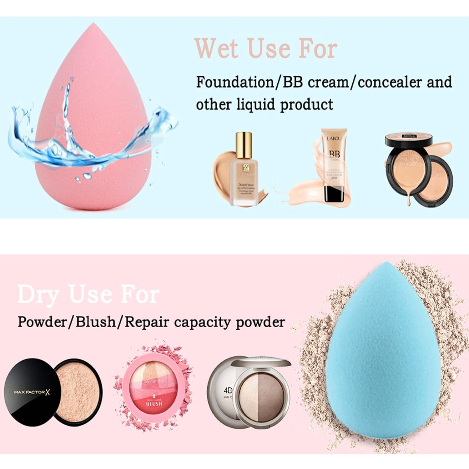 15-teiliges Make-up Pinselset mit Schwamm für professionelles