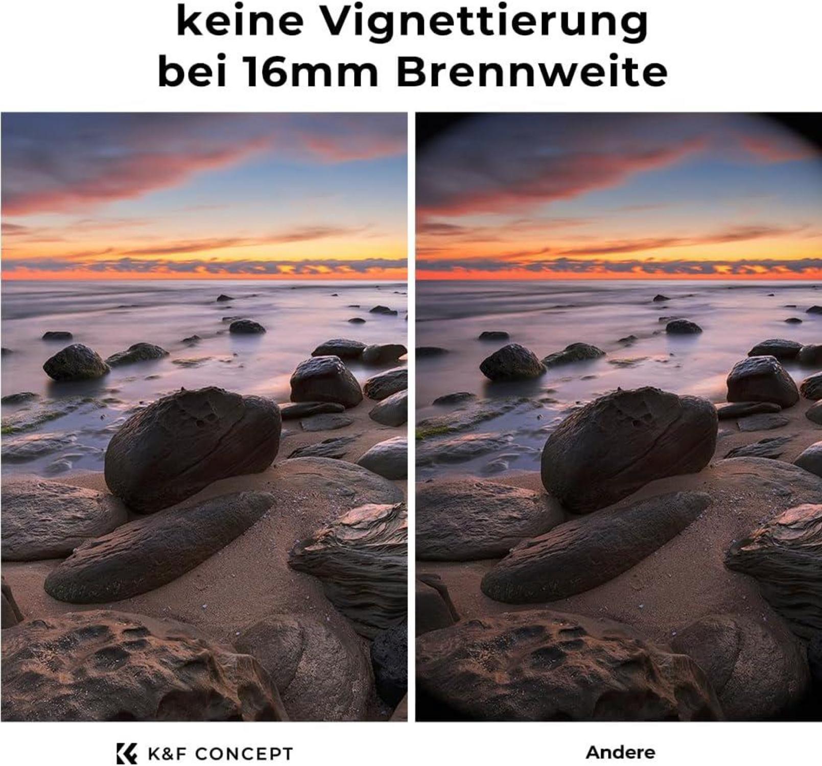 82mm Variabler ND2-400 Slim Neutral Graufilter für Langzeitbelichtung