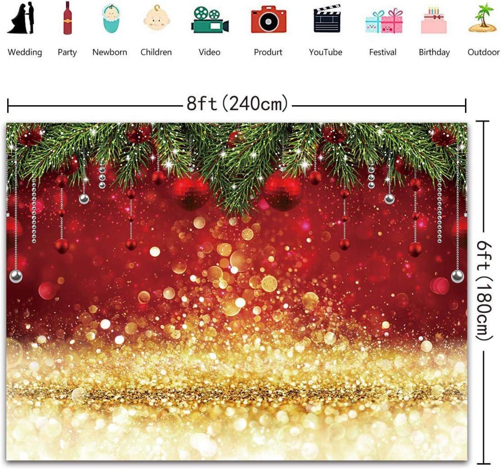 Weihnachten Winter Fotografie Hintergrund 240x180cm Vinyl