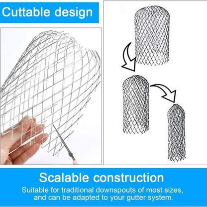 Dachrinnenschutz Alu Anti-Rost Einstellbar Rinnensieb 4 STK