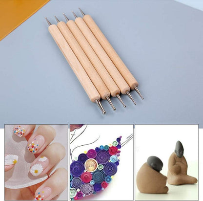 Dotting Tool Set 9-tlg. Dotting Pens Nail Art Set Aufbewahrungsbox