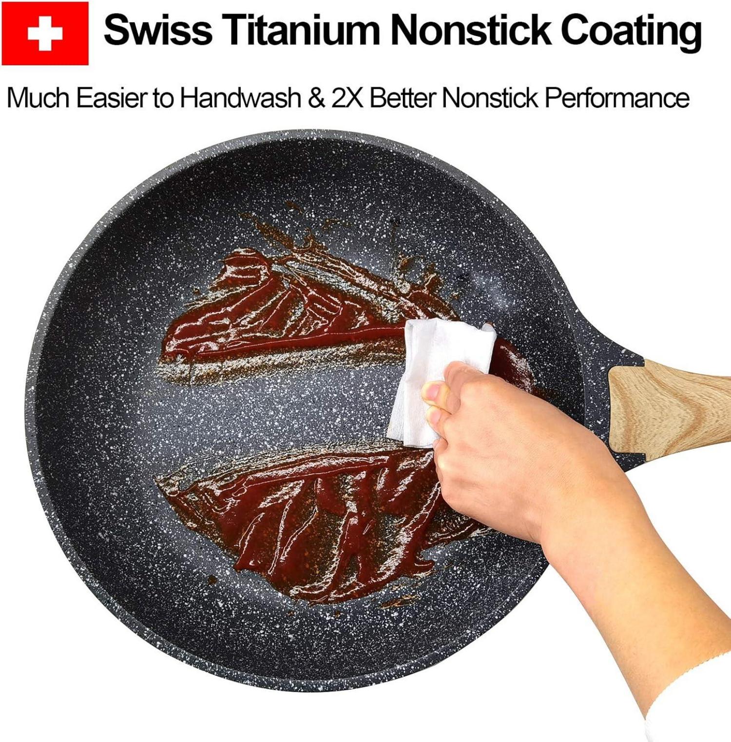 Motase Bratpfanne 20 cm Titan Antihaft beschichtet Induktion