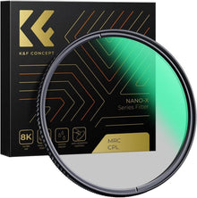 82mm Nano-X Serie Polfilter mit 28x MRC vergütet Polarisationsfilter