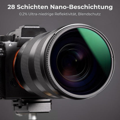 82mm Nano-X Serie Polfilter mit 28x MRC vergütet Polarisationsfilter
