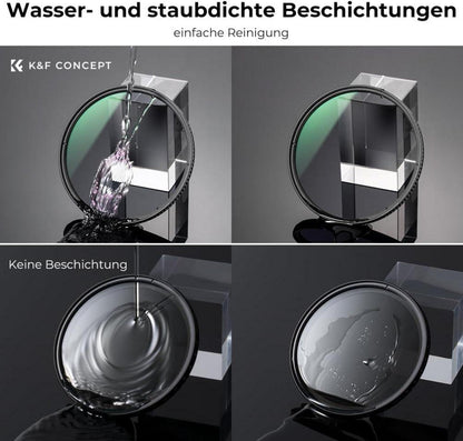 82mm Nano-X Polfilter CPL Filter 28x vergütet SCHOTT B270 - K&F Concept