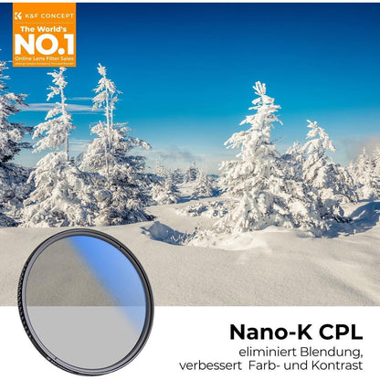 67mm Slim Polfilter CPL Filter Zirkular Polfilter Optisches