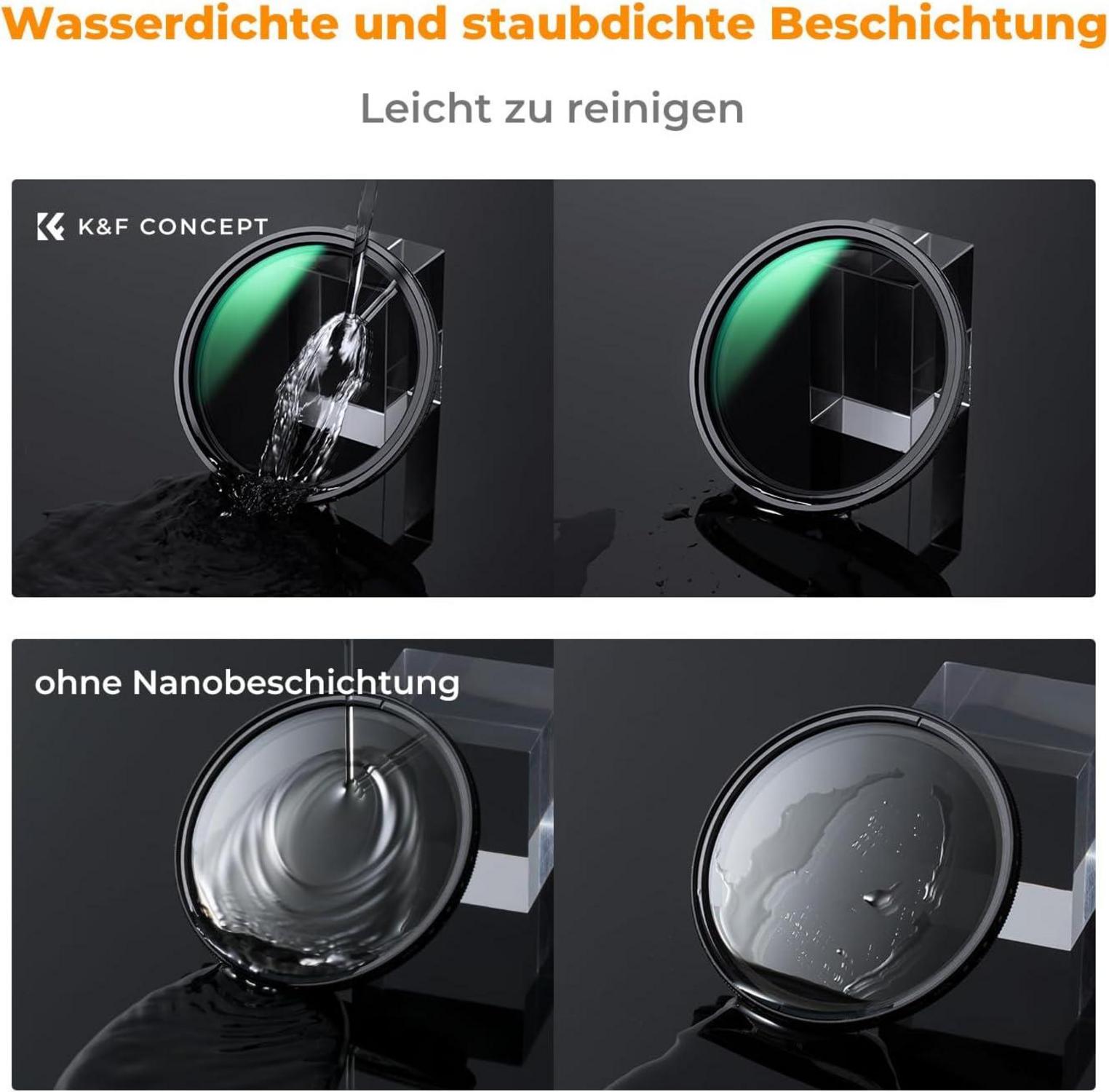 ND Filter 55mm Variabler Graufilter ND2-32 Magnet Adapter, X Serie