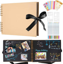 Fotoalbum Schwarze Seiten Scrapbook DIY Fotoalben Kinder Baby Hochzeit