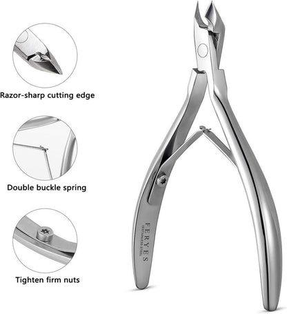 FERYES Nagelhautzange Profi Hautzange Kutikula Zange scharf Nagelschneider nagelhautschere