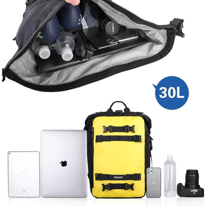 Motorradtasche Rhinowalk 10/20/30L Gelb wasserdicht modulares Design