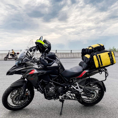 Motorradtasche Rhinowalk 10/20/30L Gelb wasserdicht modulares Design