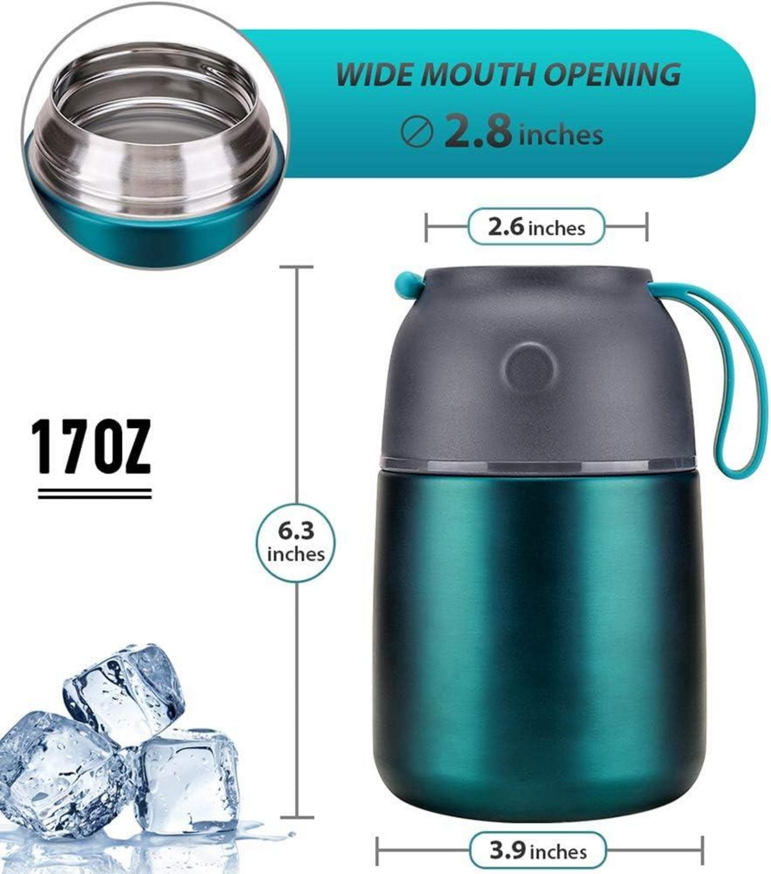 Isolierbehälter 500ml Edelstahl Thermobehälter Suppe Warmhalten