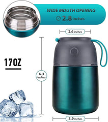 Isolierbehälter 500ml Edelstahl Thermobehälter Suppe Warmhalten