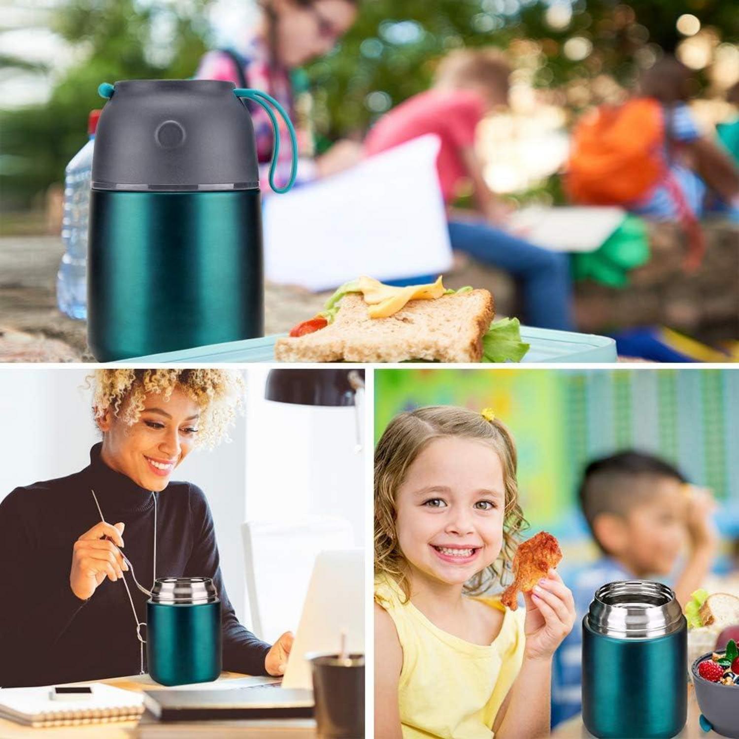Thermobehälter Edelstahl 500ml Isolierbehälter warme Speisen Suppe mit