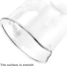 QWORK Borosilikatglas Messbecher 500ml mit Griff - 1 Stück